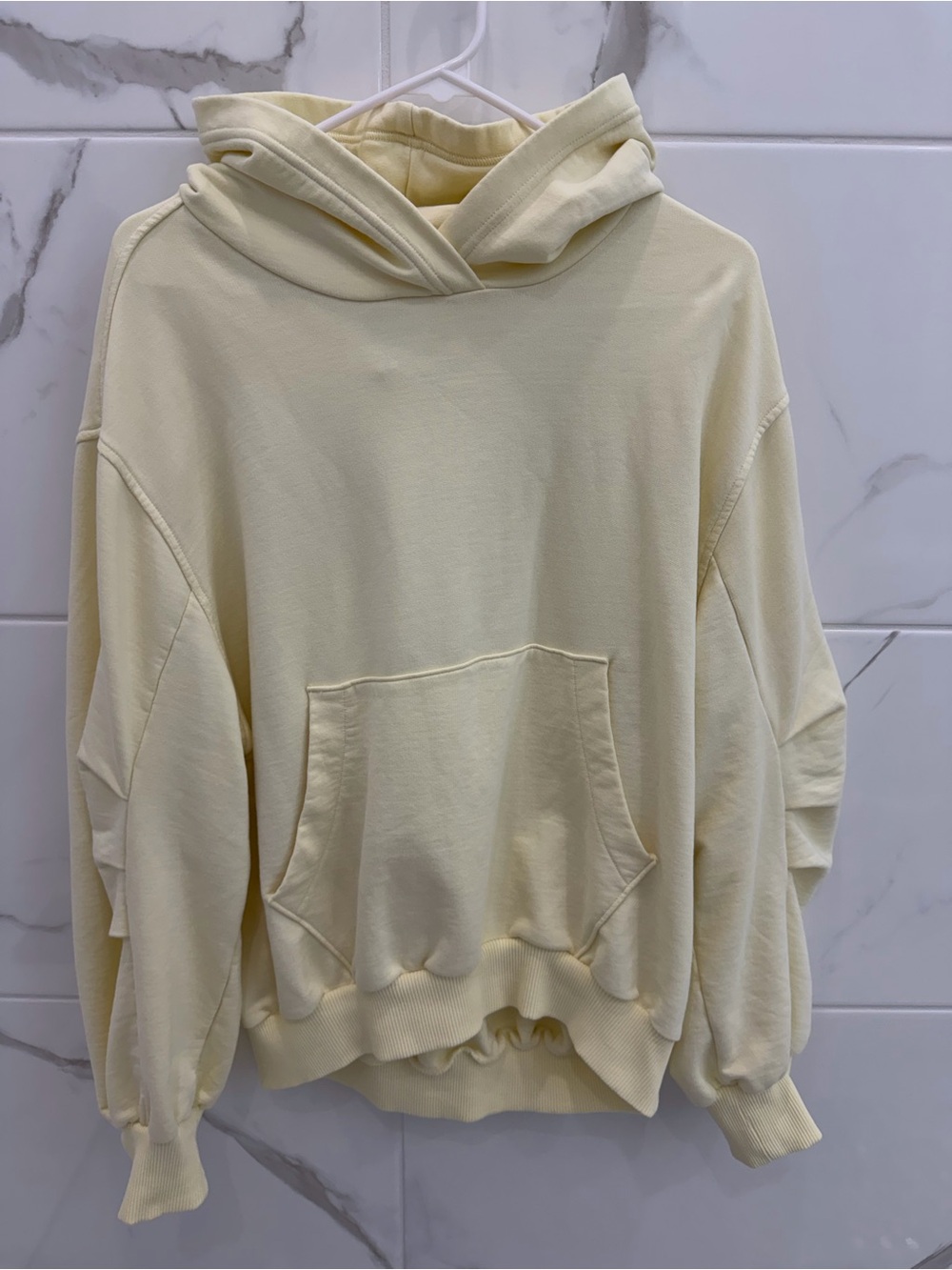 Aerie Butter 🧈 Yellow Hooded oversized Sweatshirt